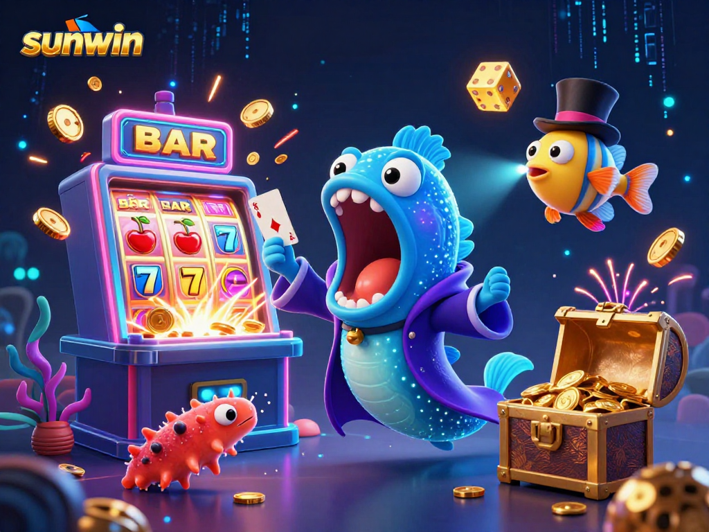 Engage with the exciting sunwin experience featuring a magical casino act from deep-sea creatures.