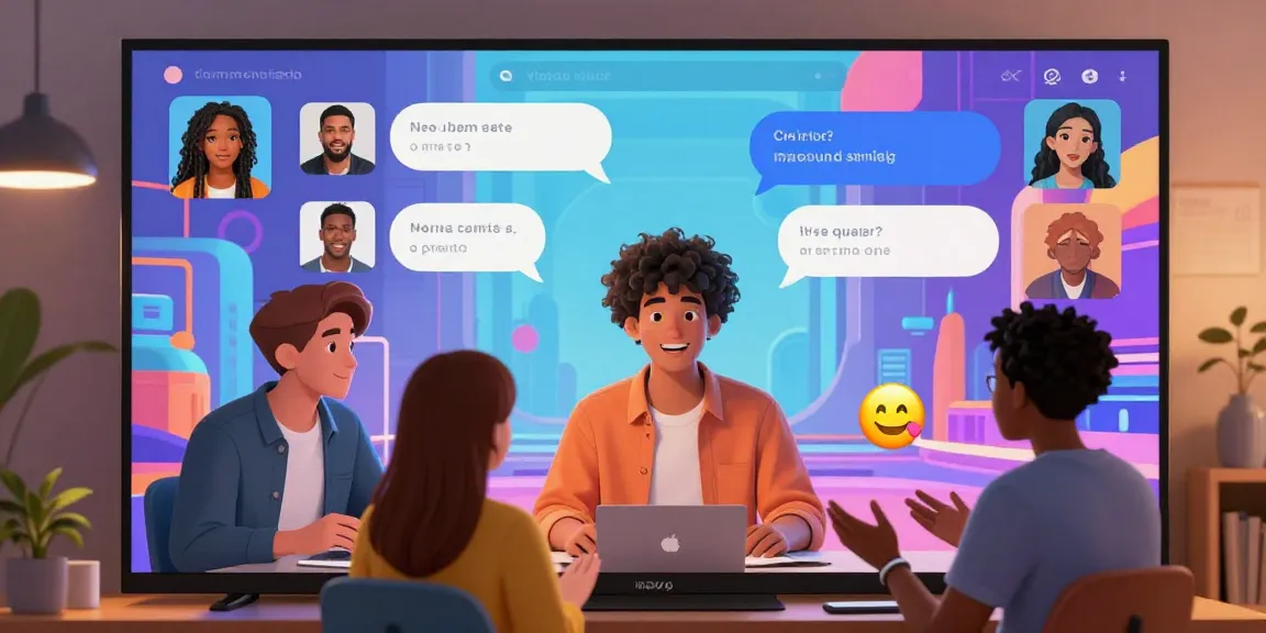 Engaging NSFW chat scene showcasing vibrant characters interacting in a digital platform.