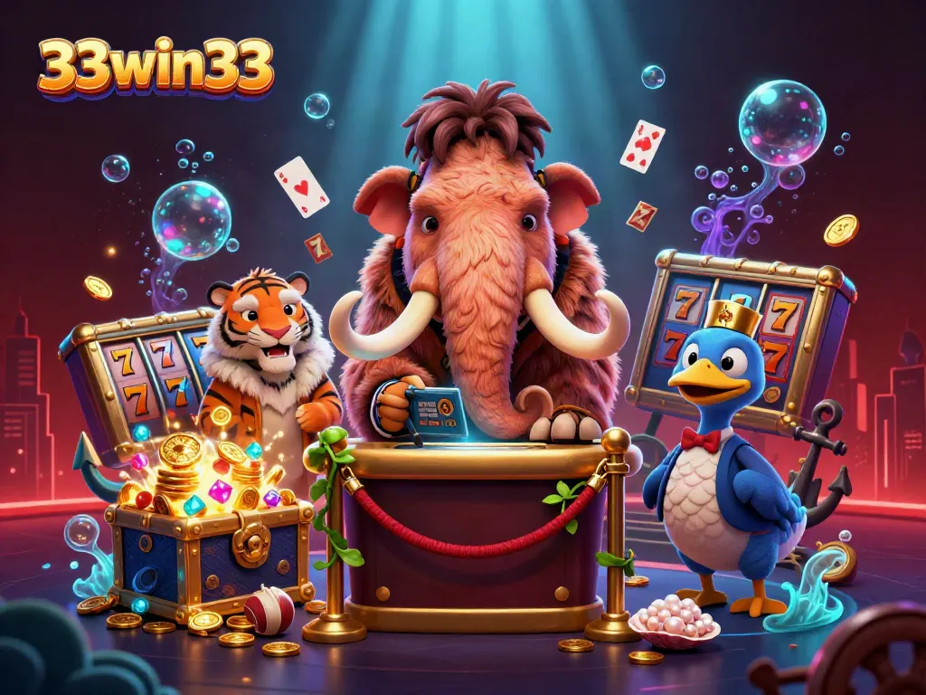 Bettors enjoy dynamic gaming at 33win33 with a mammoth bouncer, VIP saber-tooth, and doorman dodo.