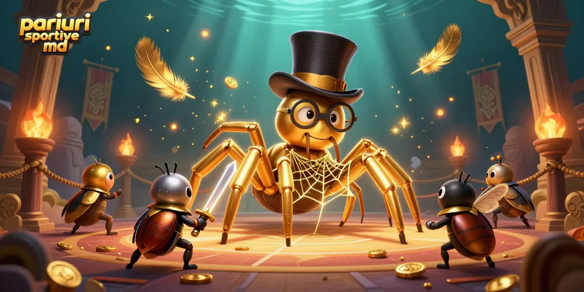 Plasează pariuri sportive md într-o atmosferă captivantă cu tarantula aurie și cavalerul gândac.